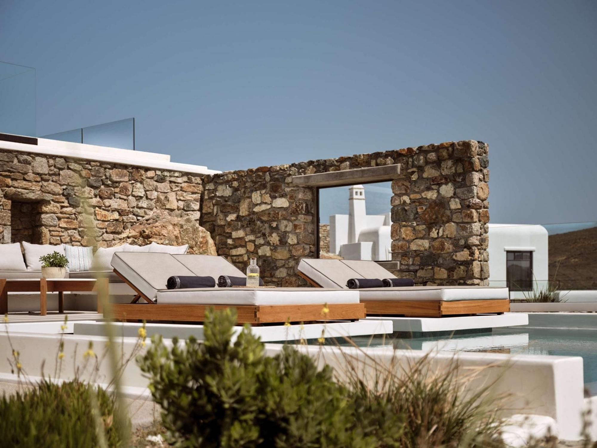 מלון Merchia Beach Semeli Coast Mykonos Curio Collection By Hilton מראה חיצוני תמונה