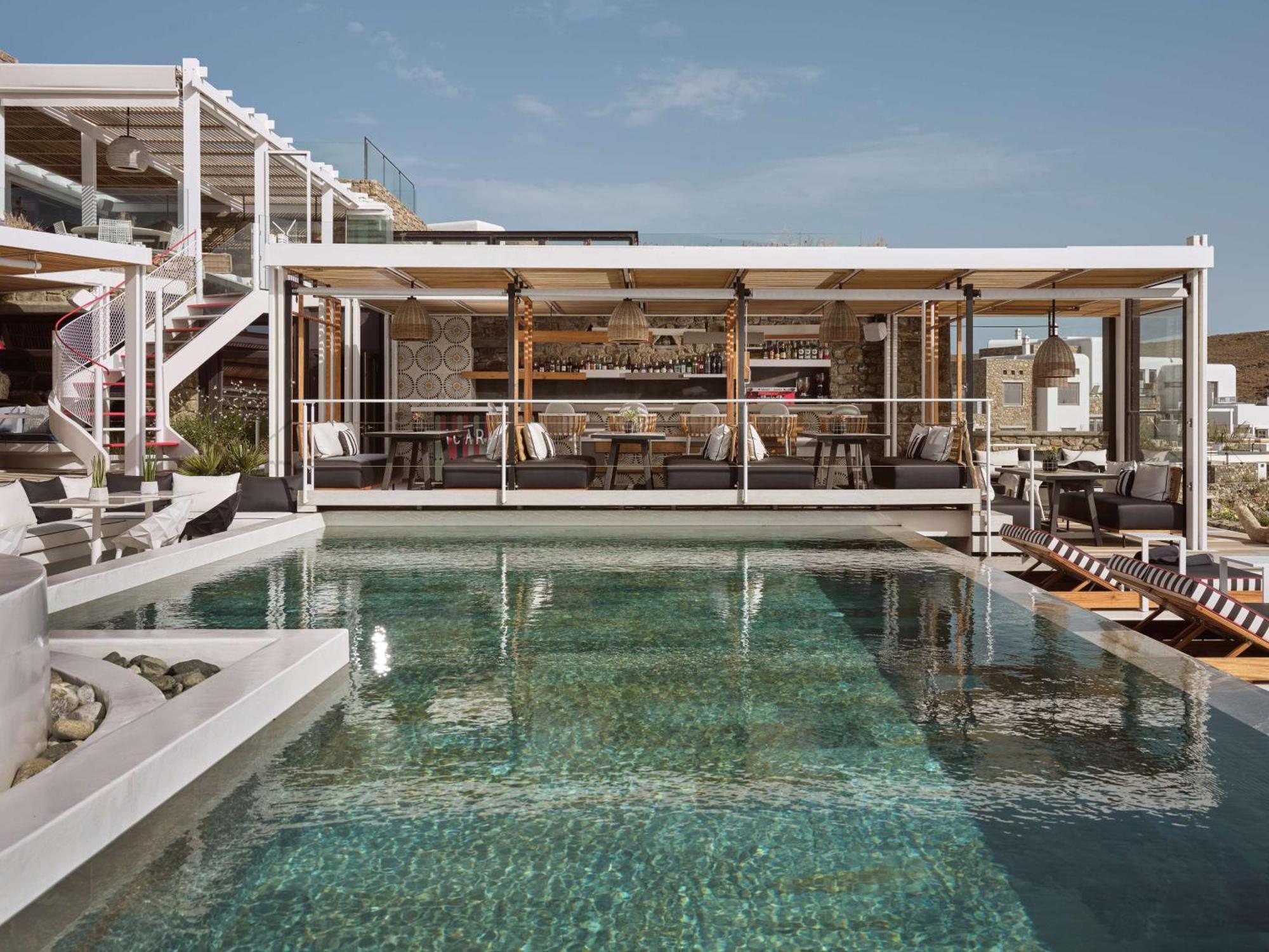 מלון Merchia Beach Semeli Coast Mykonos Curio Collection By Hilton מראה חיצוני תמונה